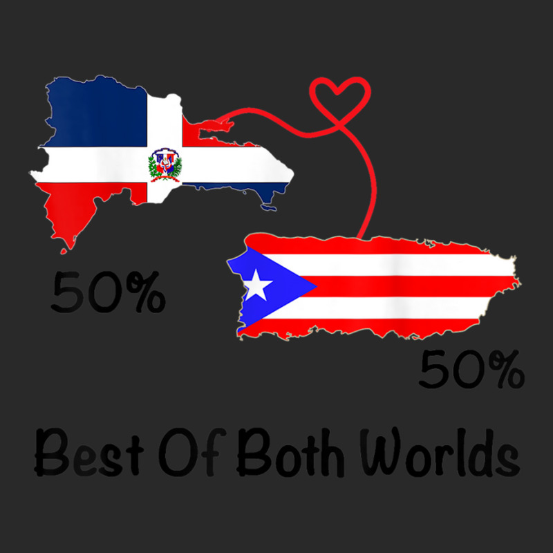 Half Puerto Rican Half Dominican Flag Map Combined Pr Rd T Shirt Toddler T-shirt by cm-arts | Artistshot