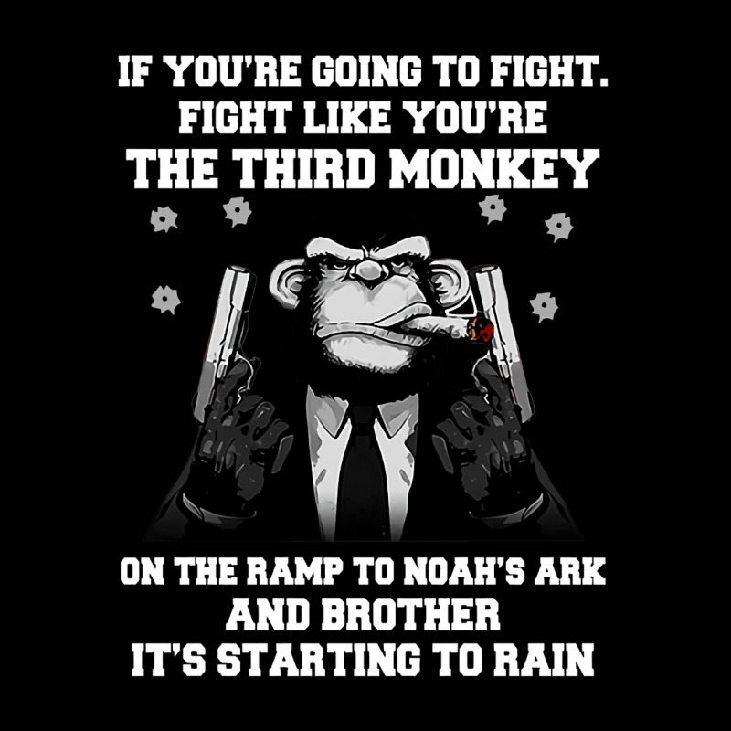 If You Re Going To Fight Fight Like You Re The Third Monkey Youth Hoodie by cm-arts | Artistshot