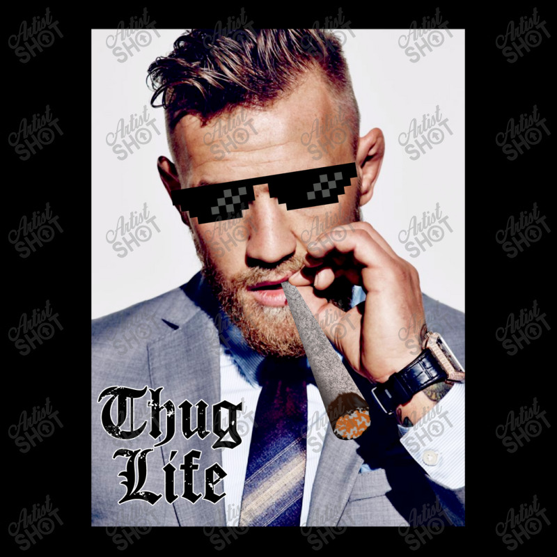 Conor Mcgregor Thug Life (baground Putih) Pocket T-shirt | Artistshot