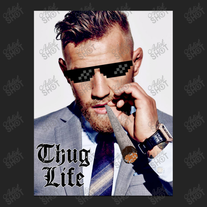 Conor Mcgregor Thug Life (baground Putih) 3/4 Sleeve Shirt | Artistshot