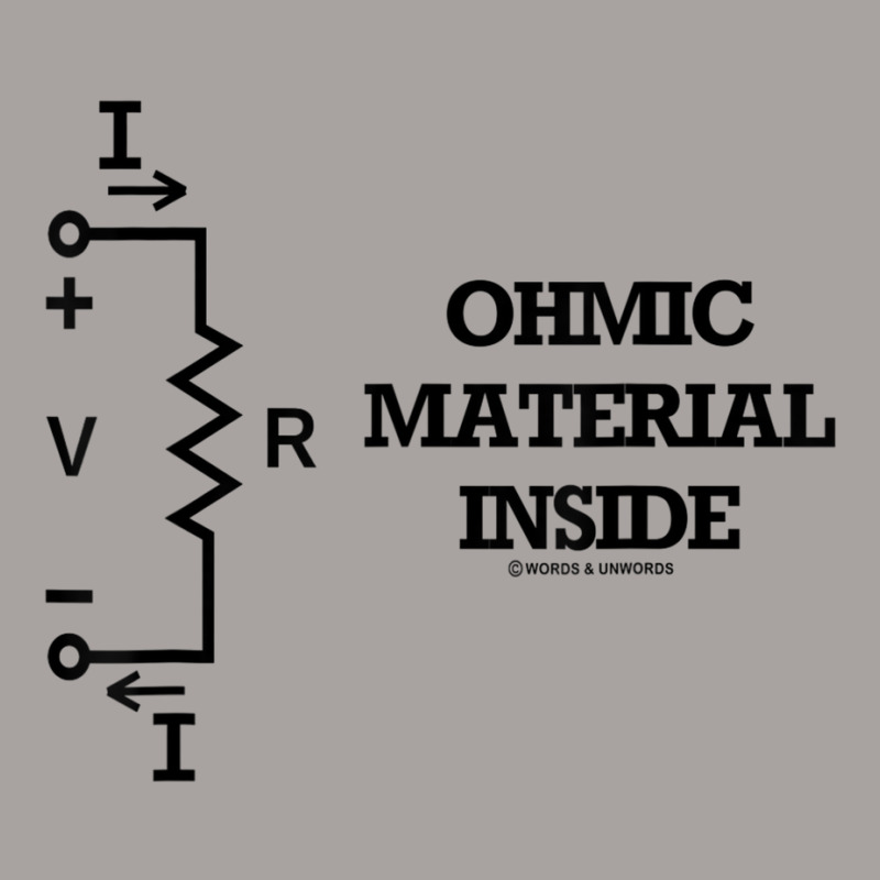 Ohmic Material Inside Physics Ohm's Law Geek Attitude Racerback Tank by cm-arts | Artistshot