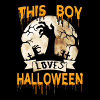 Halloween Costume This Boy Loves Halloween Youth Zipper Hoodie | Artistshot