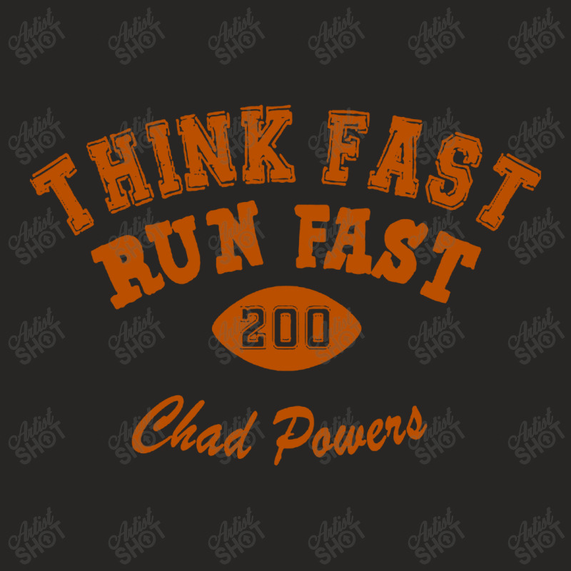 Chad Powers Shirt Think Fast Run Fast Ladies Fitted T-Shirt by Jembleng Art | Artistshot