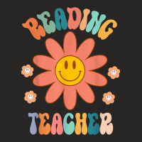 Funny Reading Teacher Rainbow Back To School Appreciation T Shirt Ladies Fitted T-shirt | Artistshot