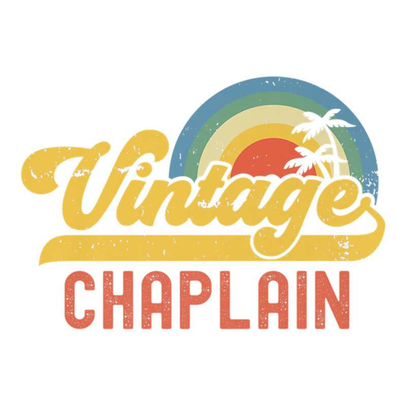 Chaplain Vintage Sunset Profession Retro Job Title Premium T Shirt Maternity Scoop Neck T-shirt by cm-arts | Artistshot