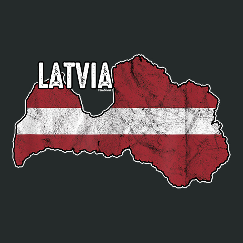 Vintage Patriotic Letts Latvians Pride Latvia Flag Women's Triblend Scoop T-shirt by MarthaKartchner | Artistshot