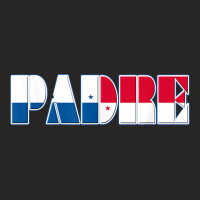 Panamanian Flag Padre Tee Shirt For Hispanic Fathers Day Ladies Fitted T-shirt | Artistshot