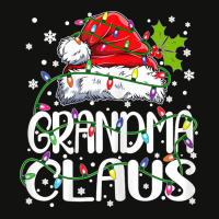 Womens Grandma Claus Christmas Lights Pajama Family Matching Scorecard Crop Tee | Artistshot