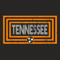 Orange _ White Tennessee State Flag Retro Vintage Tennessee Ladies Fitted T-shirt | Artistshot