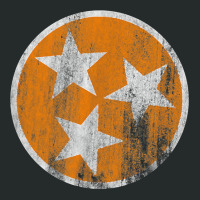 Orange Tennessee Flag Volunteer State Stars Vintage Women's Triblend Scoop T-shirt | Artistshot