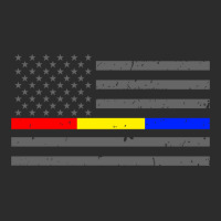 Thin Red Gold Blue Line Flag Emergency Services Sweatshirt Exclusive T-shirt | Artistshot