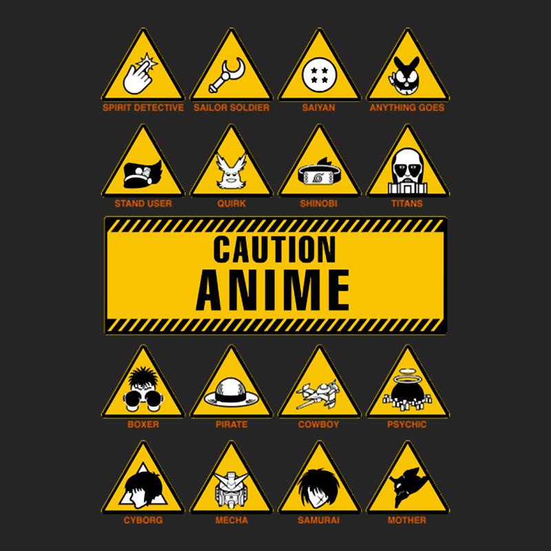 Anime Signs - Caution Unisex Hoodie | Artistshot