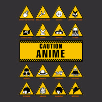 Anime Signs - Caution Vintage Short | Artistshot