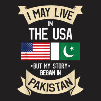 Pakistan American Flag Usa Pakistani Roots Gifts T-shirt | Artistshot