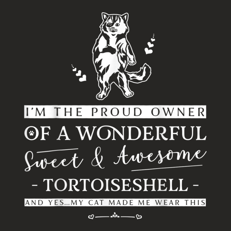 Tortoiseshell Cat Christmas Or Birthday Gift Ladies Fitted T-Shirt by cm-arts | Artistshot