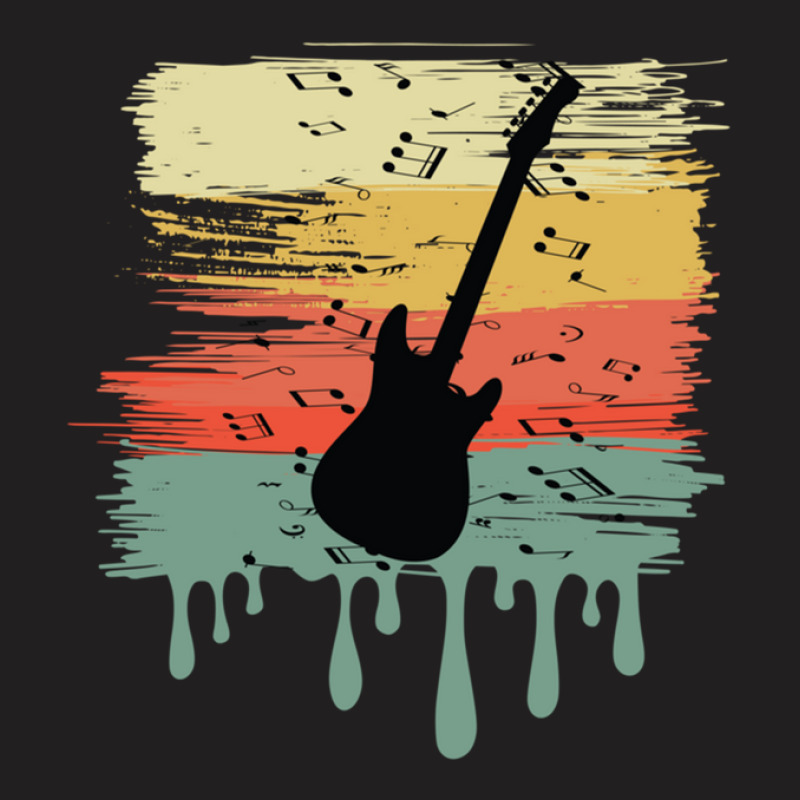 Bass Guitar Vintage Dripping T-shirt | Artistshot