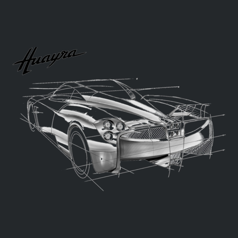 Pagani Huayra Sketch Crewneck Sweatshirt by RobertDoss | Artistshot