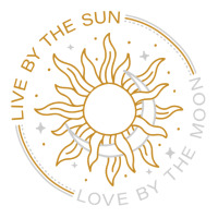 Live By The Sun Love By The Moon Wicca Pagan Solstice Pullover Hoodie Crewneck Sweatshirt | Artistshot