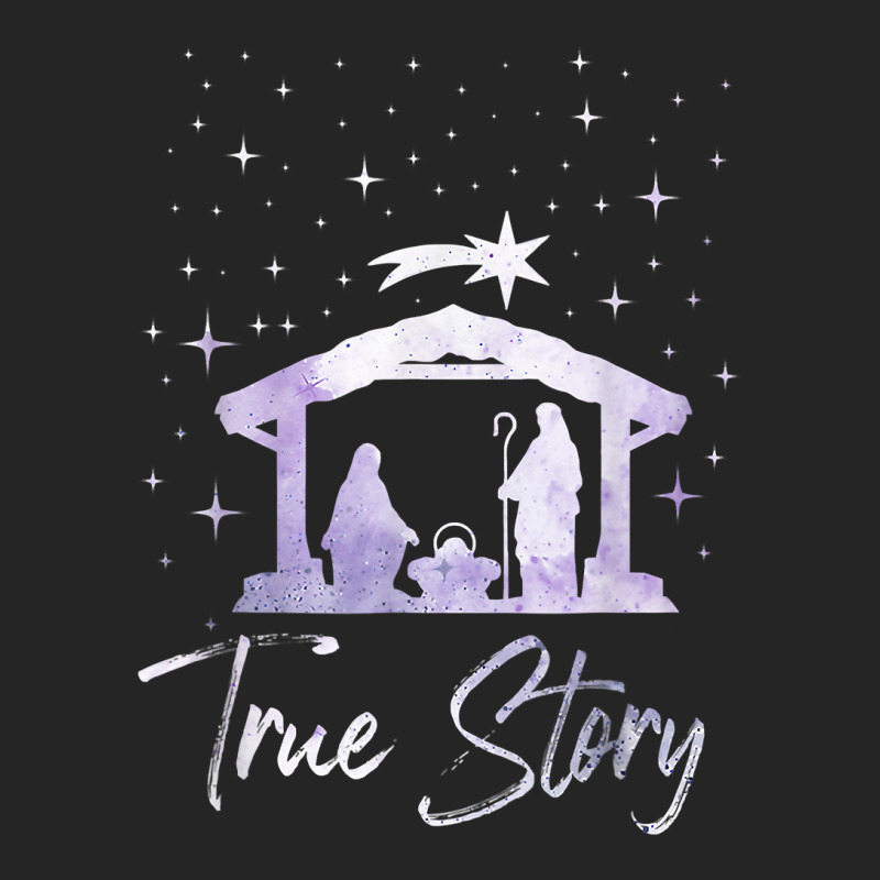 Christian Jesus True Story Nativity Scene Manger Jesus Christmas Holid Unisex Hoodie by coolquirrell | Artistshot