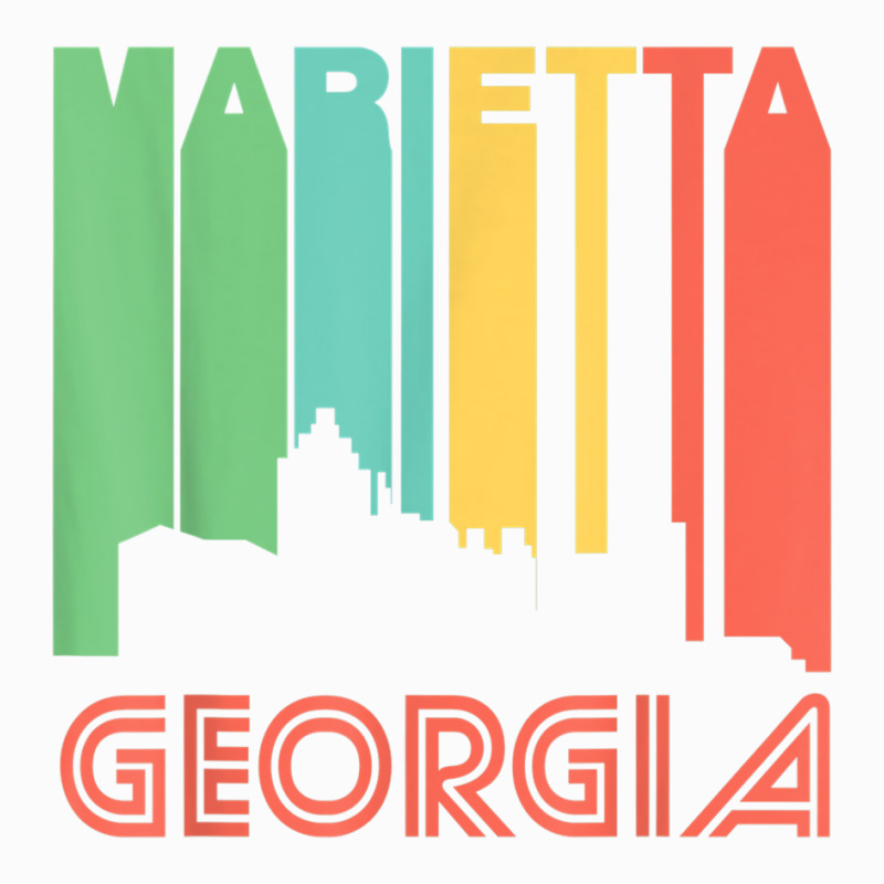 Retro 1970's Style Marietta Georgia Skyline T Shirt Coffee Mug | Artistshot