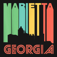 Retro 1970's Style Marietta Georgia Skyline T Shirt Medium-length Apron | Artistshot