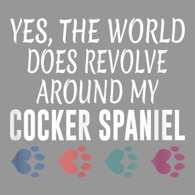 World Revolves Around My Cocker Spaniel Shirt Women's V-Neck T-Shirt by cm-arts | Artistshot