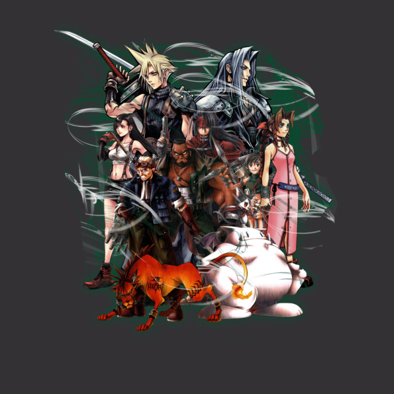 Final Fantasy Vii - Collage Vintage Hoodie And Short Set | Artistshot