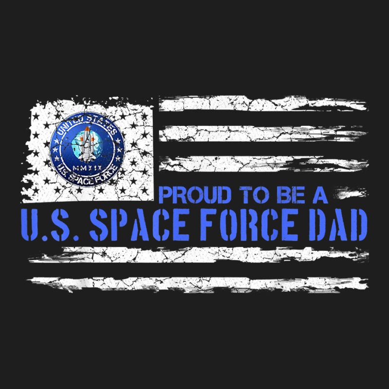 Vintage Usa American Flag Proud To Be A Us Space Force Dad Classic T-shirt by MarthaKartchner | Artistshot