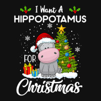 Hippopotamus I Want A Hippopotamus For Christmas Xmas Hippo 209 Hippo Shield Patch | Artistshot