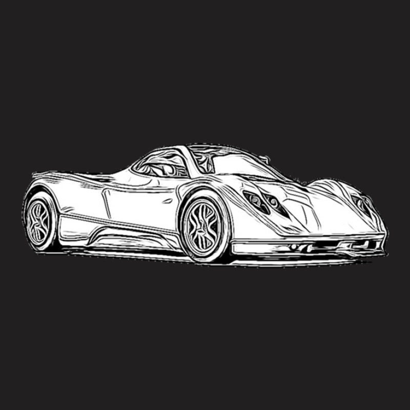 Pagani Zonda C12s Supercar Racing Wireframe T-Shirt by ShawnMochol | Artistshot