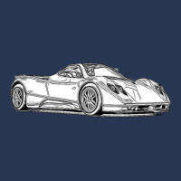 Pagani Zonda C12s Supercar Racing Wireframe Men Denim Jacket | Artistshot