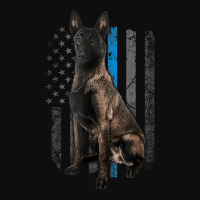 Thin Blue Line American Flag Belgian Malinois Police Dog Crop Top | Artistshot