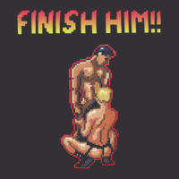 Finish Him Video Game Vintage Short | Artistshot