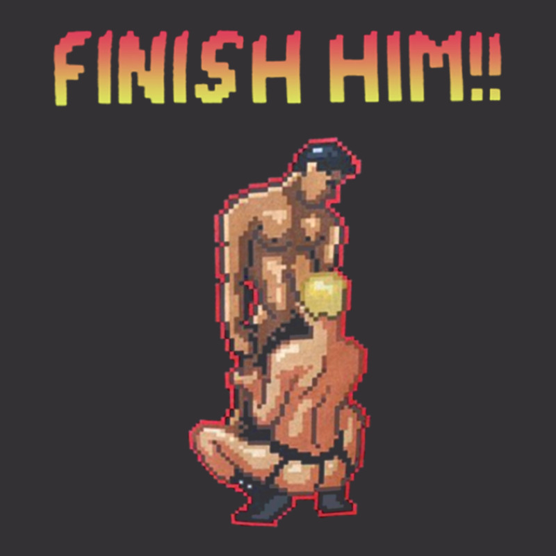 Finish Him Video Game Vintage Short | Artistshot