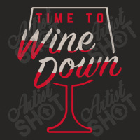 Time To Wine Ladies Fitted T-shirt | Artistshot