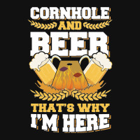 Cornhole And Beer Thats Why Im Here Bean Bag Toss Lawn Game Design Cla Rear Car Mat | Artistshot