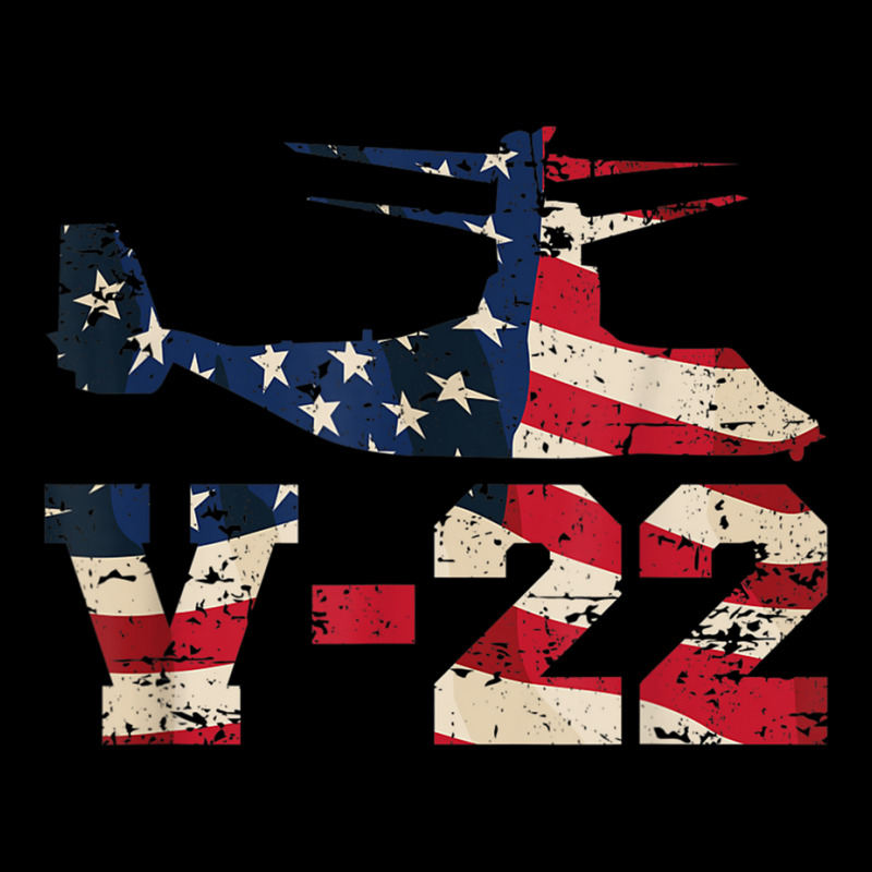 V 22 Osprey Military Aircraft Distressed Usa Flag Overlay T Shirt Legging by cm-arts | Artistshot