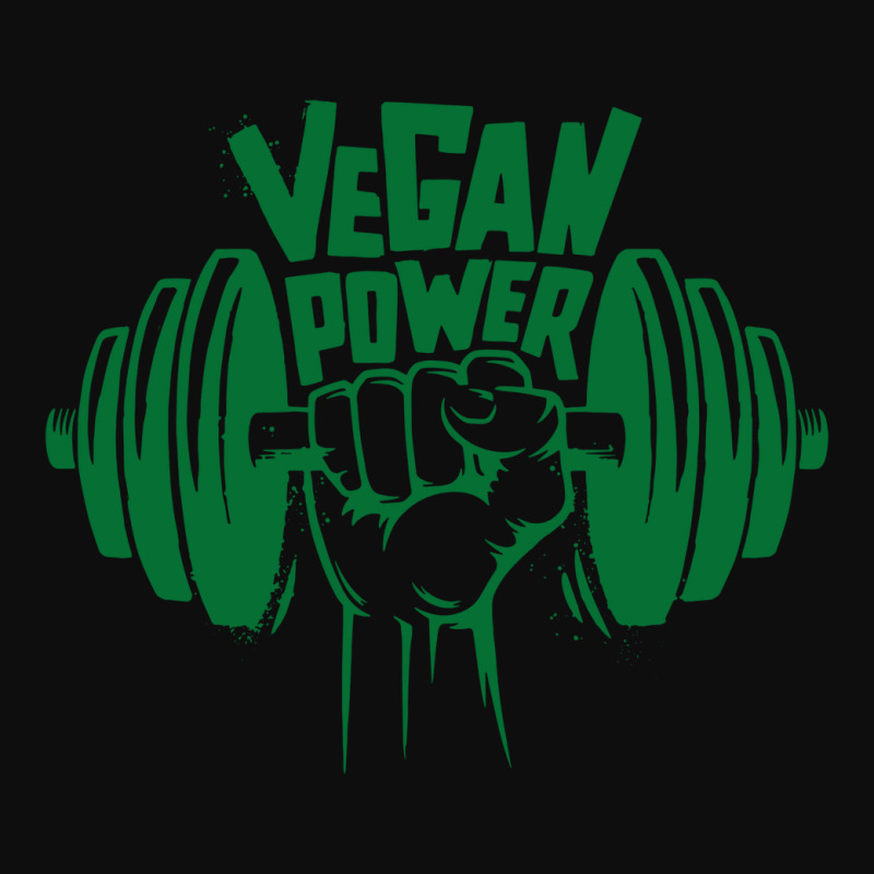 Awesome Vegan Weightlifter Design Crop Top by Basoma | Artistshot