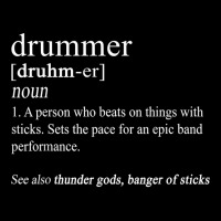 Funny Drummer Shirts Drum Gifts Drumming Definition T Shir V-neck Tee | Artistshot