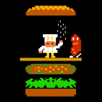 Burger Time Retro 80's Arcade Game Design Adjustable Cap | Artistshot