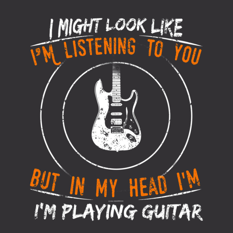 But In My Head Im Playing Guitar Teacher Guitarist Vintage Hoodie by cm-arts | Artistshot