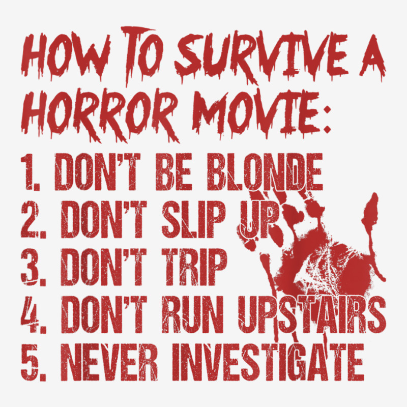 How To Survive A Horror Movie Don't Be Blonde Don't Slip Up T Shirt Landscape Canvas Print | Artistshot