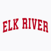 Mens Elk River Minnesota Mn Vintage Sports Design Red Design Premium T T-shirt | Artistshot