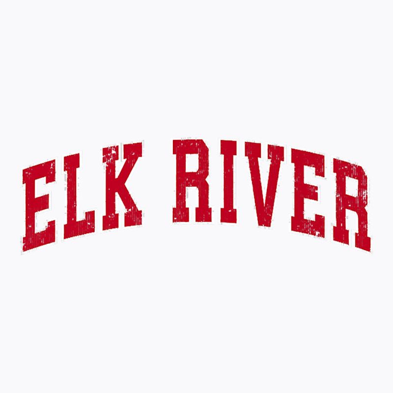 Mens Elk River Minnesota Mn Vintage Sports Design Red Design Premium T T-shirt | Artistshot