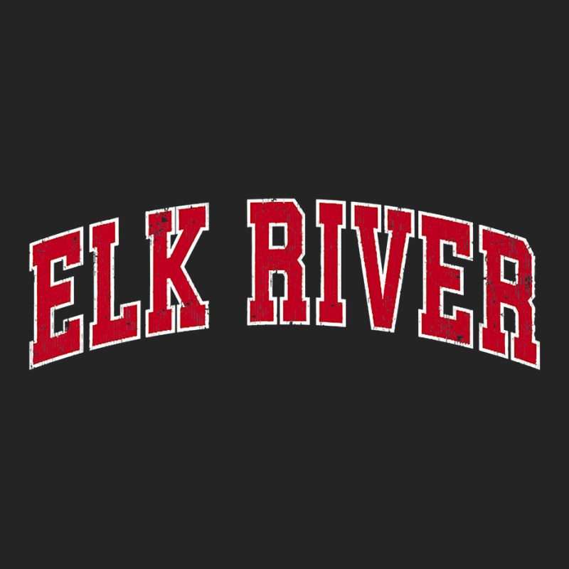 Mens Elk River Minnesota Mn Vintage Sports Design Red Design Premium T 3/4 Sleeve Shirt | Artistshot