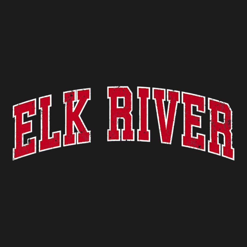 Mens Elk River Minnesota Mn Vintage Sports Design Red Design Premium T Hoodie & Jogger Set | Artistshot