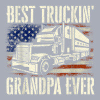 Best Truckin' Grandpa   Big Rig Semi Truck Driver Trucker T Shirt Tank Dress | Artistshot