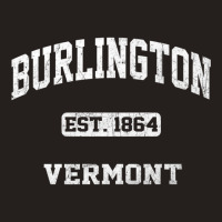 Burlington Vermont Vt Vintage State Athletic Style Premium T Shirt Tank Top | Artistshot