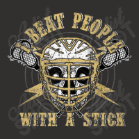 I Beat People With A Stick Skull Lacrosse Player Champion Hoodie | Artistshot