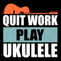 Quit Work Play Ukulele, Quit Work Play Ukulele Vintage, Quit Work Play Adjustable Cap | Artistshot